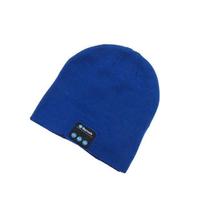 Wireless Bluetooth Beanie Hat Blue
