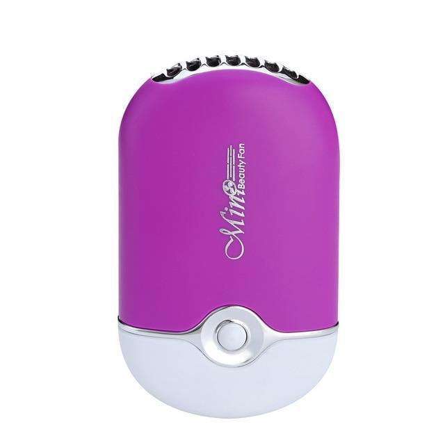 Portable Mini Air Conditioning Fan Purple