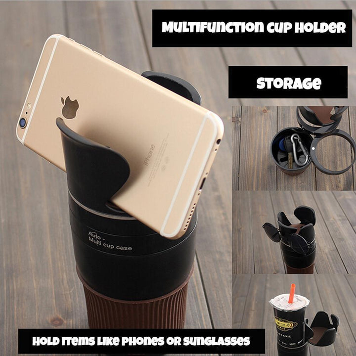 Multifunction 5 in 1 cup holder and storage