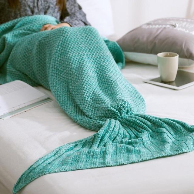 Mermaid Tail Blanket Green / Baby