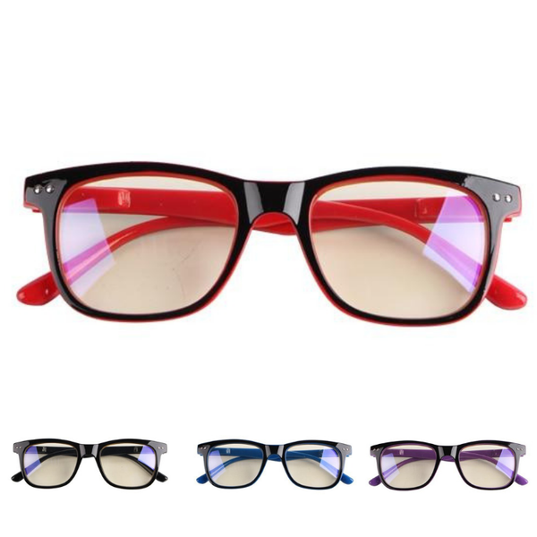 Clear Anti Blue Light Glasses Red