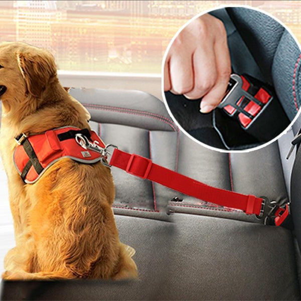 Dog Car Seat Belt Red