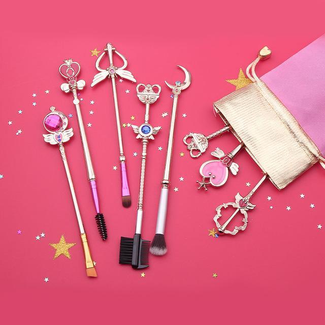 Limited edition Sailor Moon inspired makeup brush set (8 pcs)
