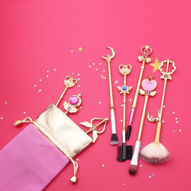 Limited edition Sailor Moon inspired makeup brush set (8 pcs)