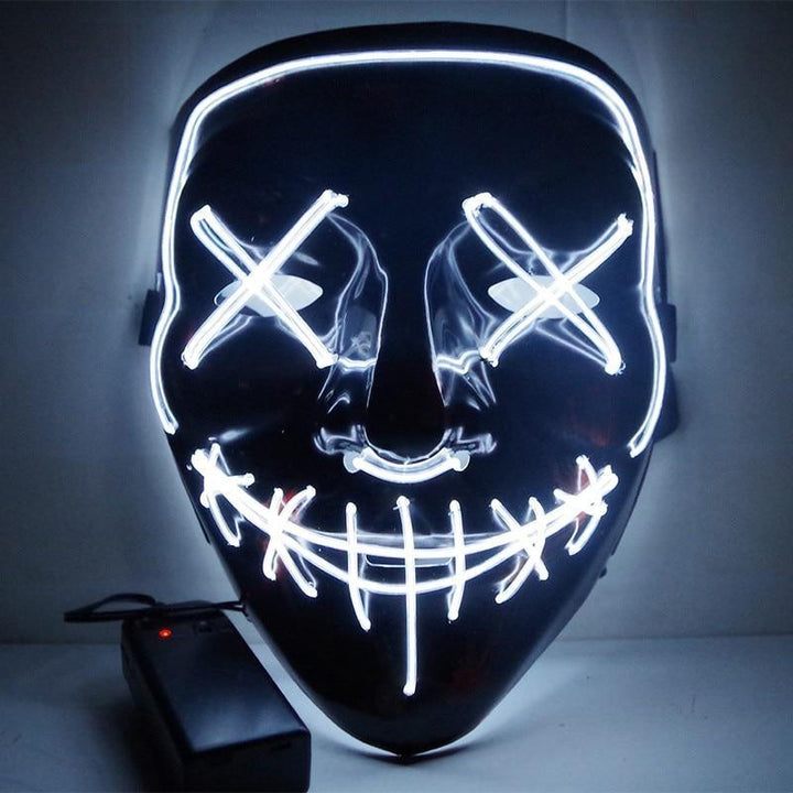 LED Purge Party Mask White