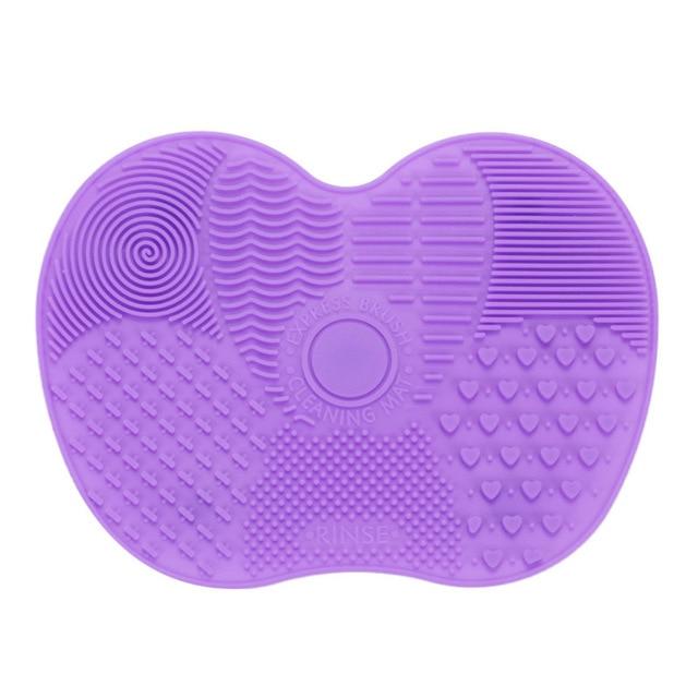 Silicone Makeup Brush Cleaning Pad Purple