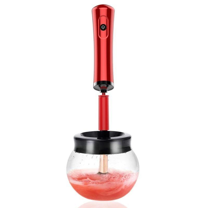 Electric Makeup Brush Cleaner Red