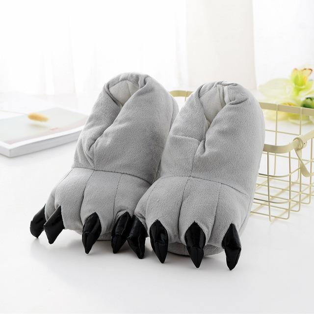 Monster Feet Slippers Gray / Medium