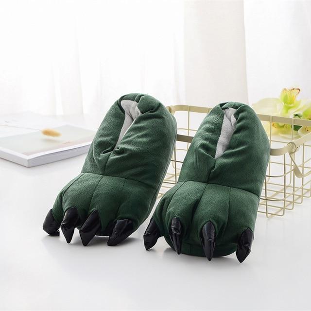 Monster Feet Slippers Green / Small