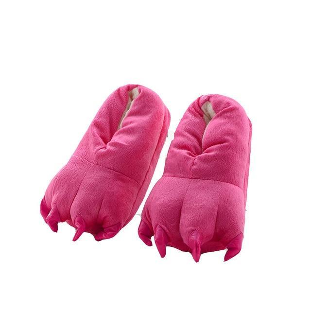 Monster Feet Slippers Rosy Red / Small