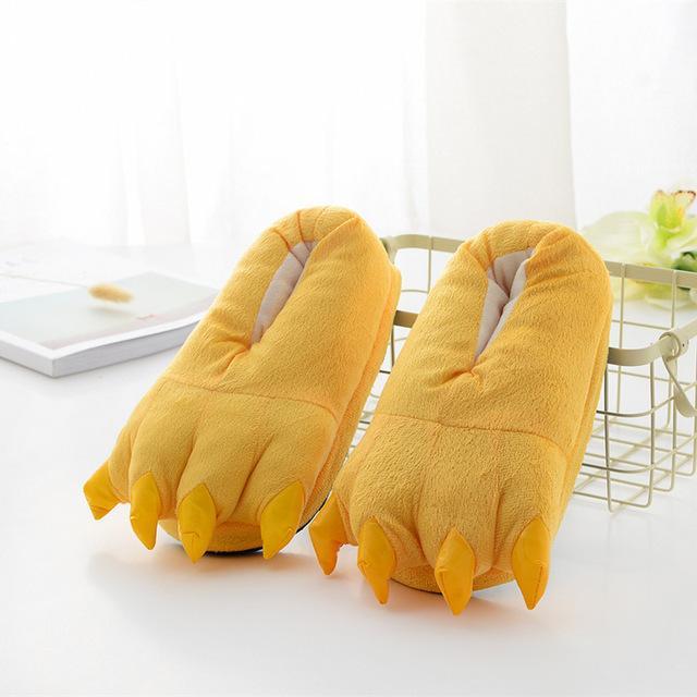 Monster Feet Slippers Yellow / Small