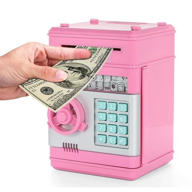 Mini ATM Piggy Bank Pink
