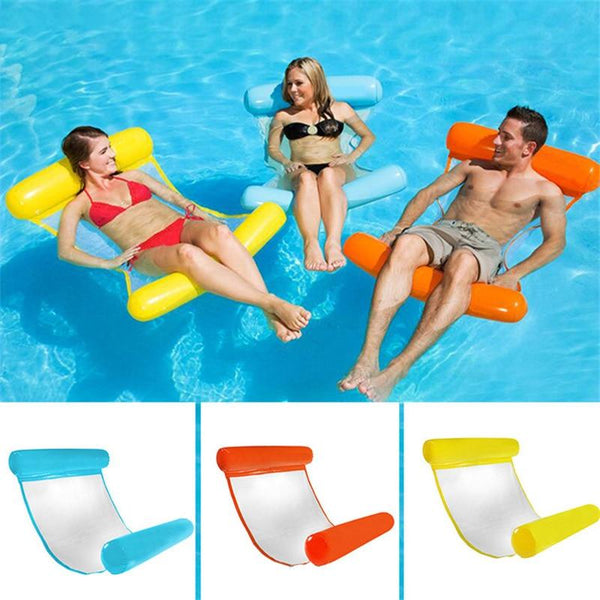 Inflatable Water Hammock Blue