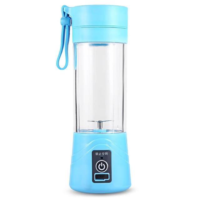 Mini Portable Juicer Travel Bottle Blue
