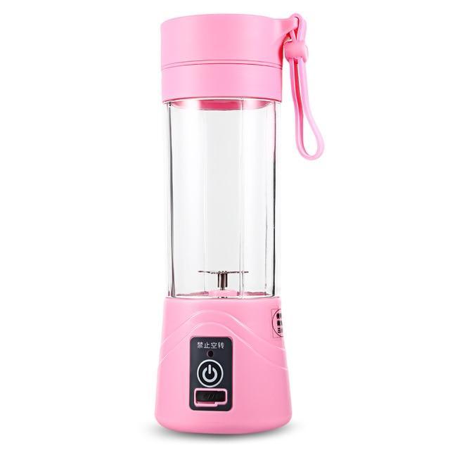 Mini Portable Juicer Travel Bottle Pink