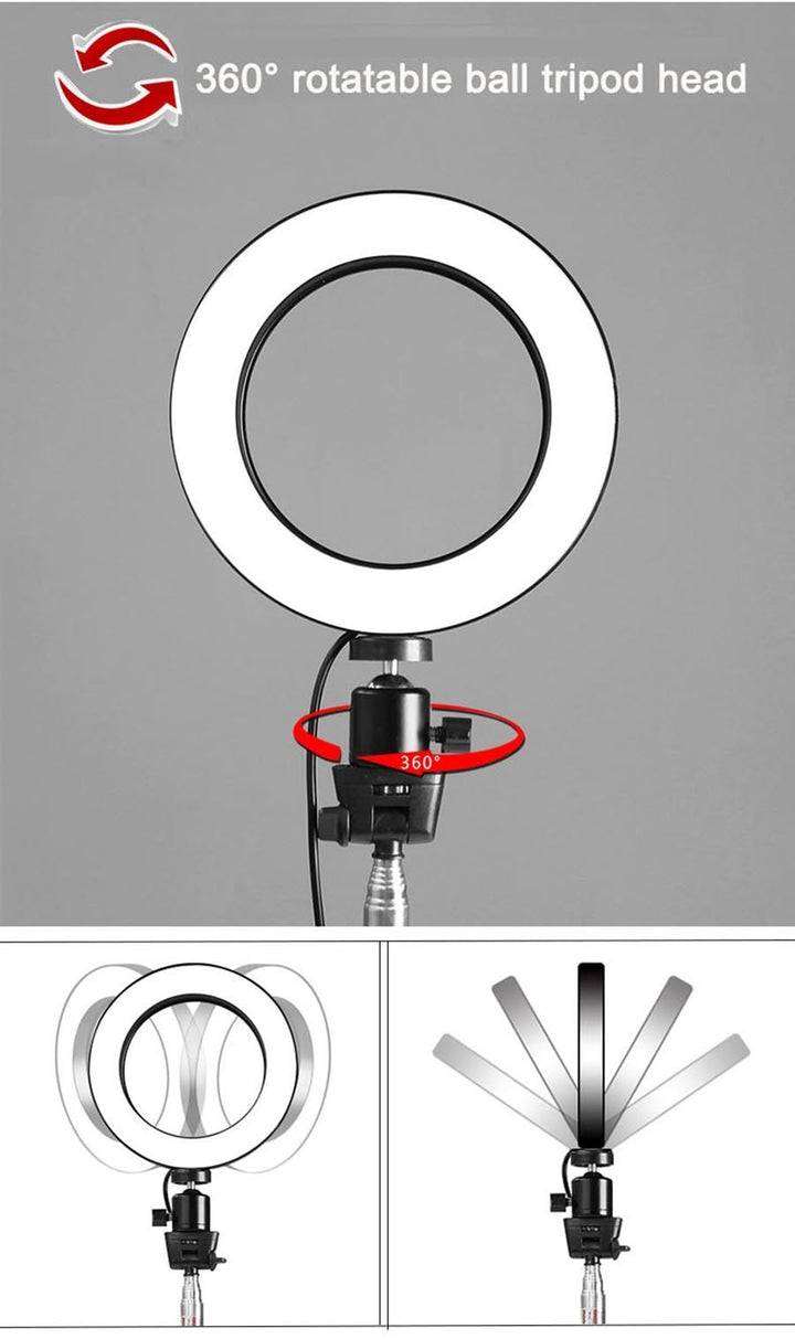 8" LED Ring Light Stand