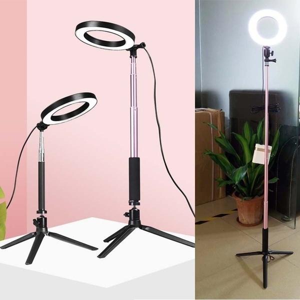 8" LED Ring Light Stand Pink