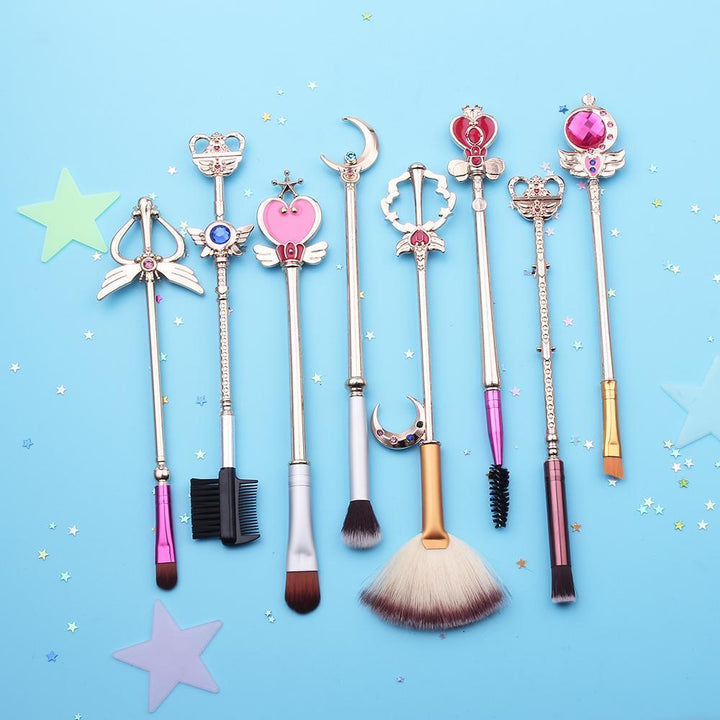 Limited edition Sailor Moon inspired makeup brush set (8 pcs) Rose Gold