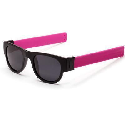 Cool Folding Polarized Slap Sunglasses for Men Women Outdoor UV400 Rose Pink