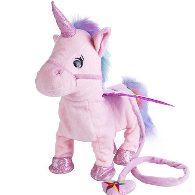 Magical Walking Unicorn Toy Pink