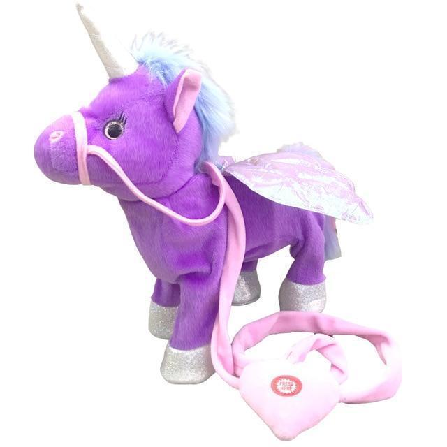 Magical Walking Unicorn Toy Purple