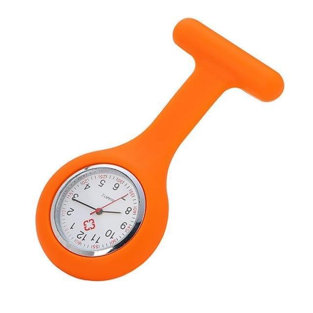 Silicone Nurses Fob Watch Orange