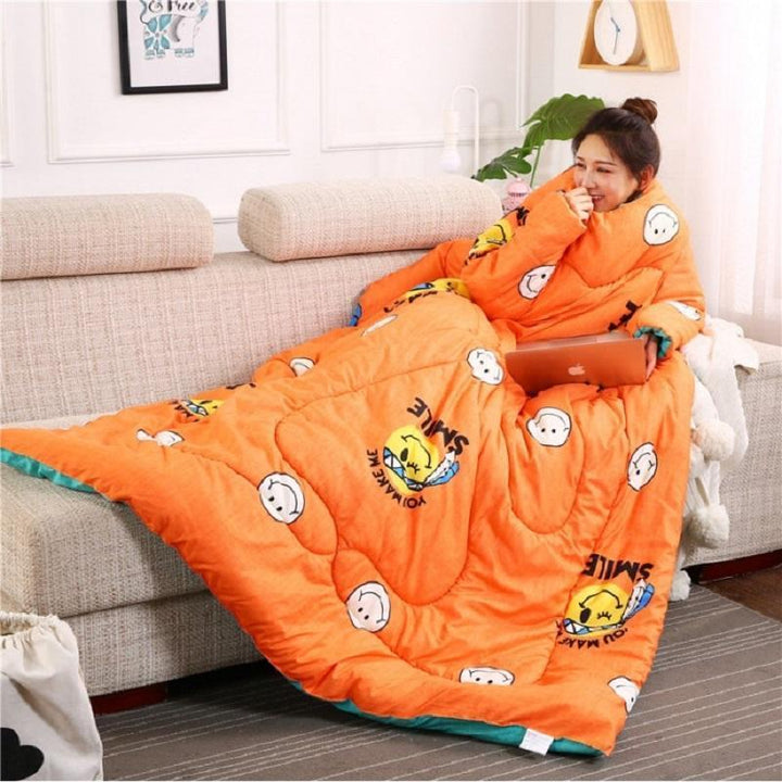 Snuggle Wearable Blanket Smiley Face