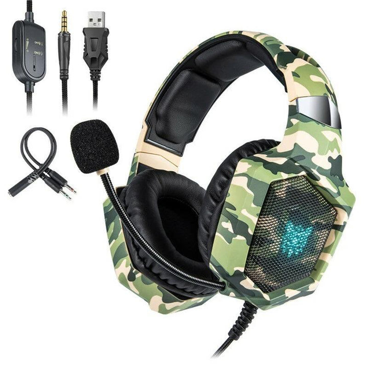 Camo Gaming Headset for PS4 PC XBOX Green Camo