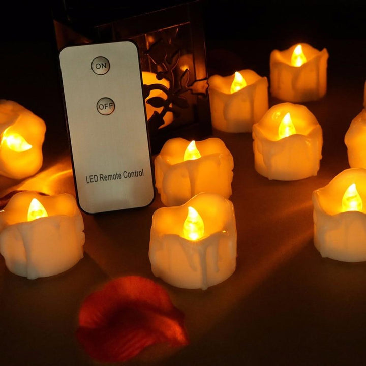 12 Remote Flameless Candles