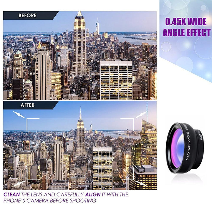 Wide Angle/Macro Lens Kit for Mobile Phone