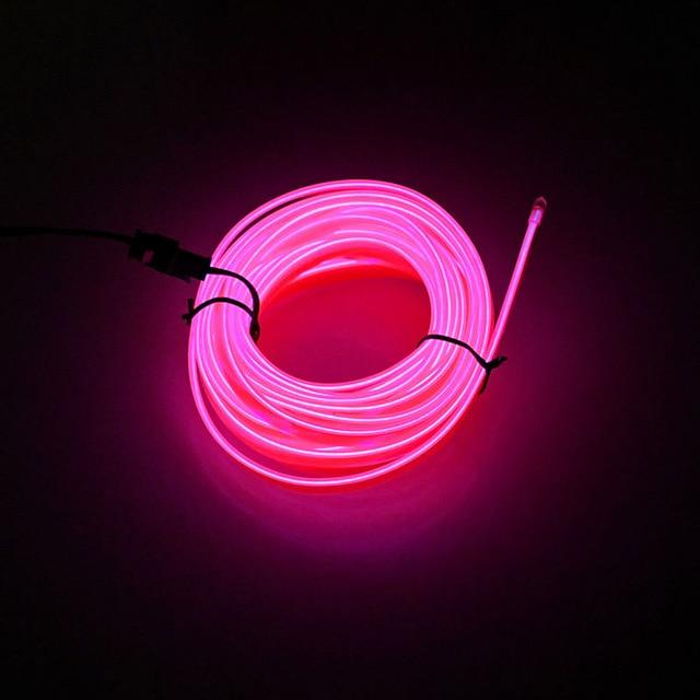 DIY LED Lighting for Car Pink