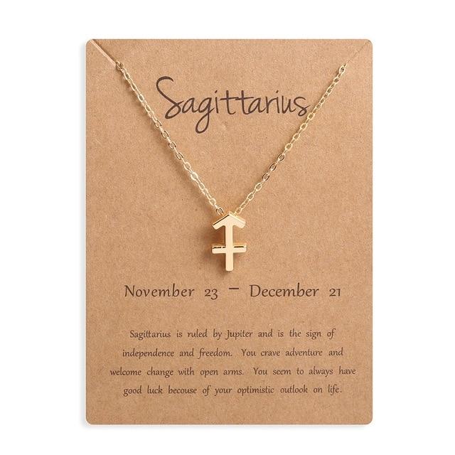 Zodiac Sign Necklace Sagittarius