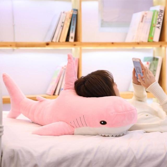 Shark Stuffed Animal Pink / 50 inches