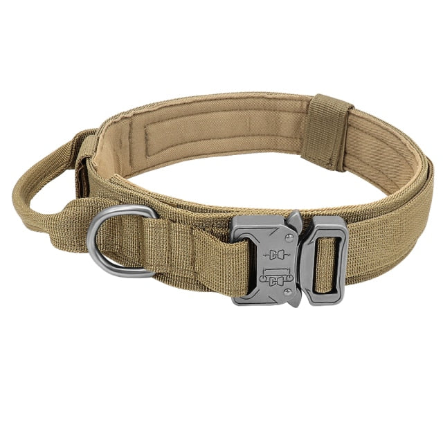 RoamReady Tactical Dog Collar Khaki Collar / M