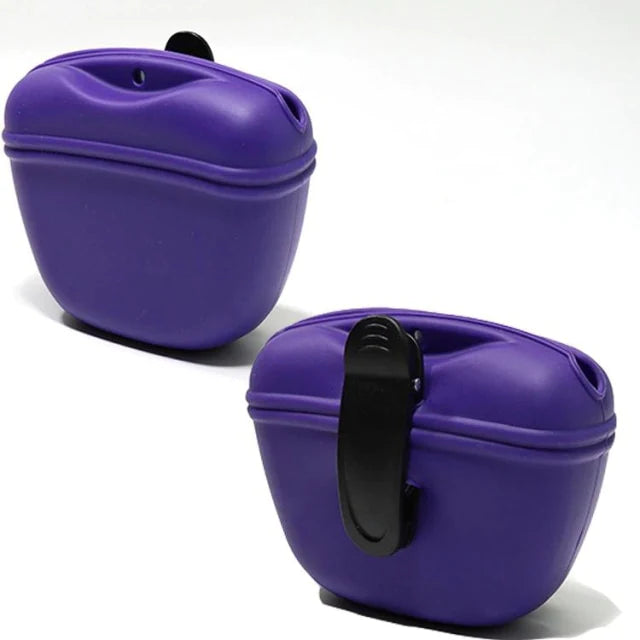 Portable Dog Treat Dispenser Purple