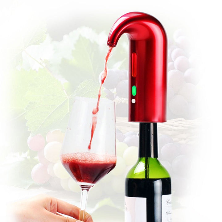 Electric Wine Aerator Pourer Lucky red